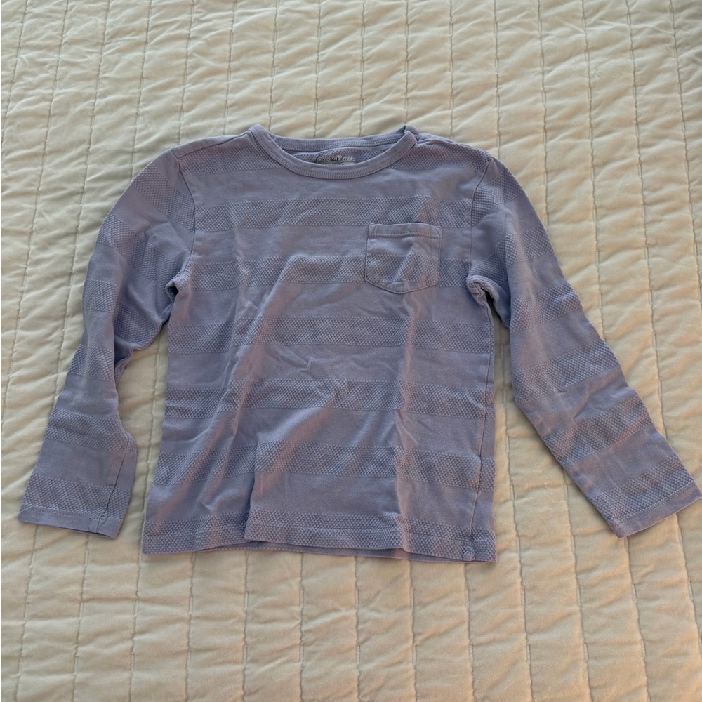 Cat & Jack Lavender Long Sleeve Tee XS (4/5)